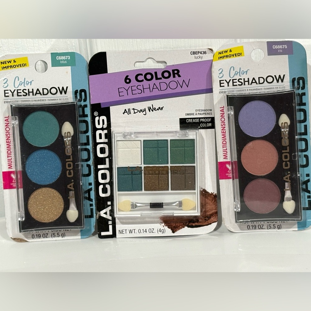 L.A. Colors Eyeshadow Trio and Palette Set